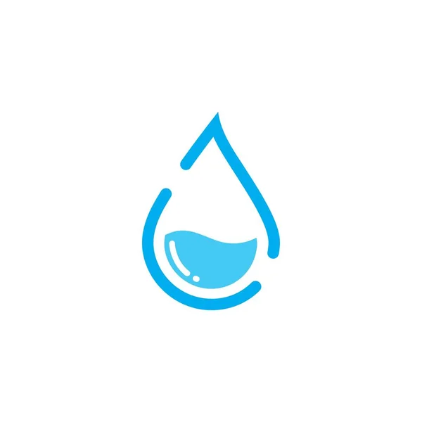 Agua Gota Icono Vector Ilustración Diseño — Vector de stock