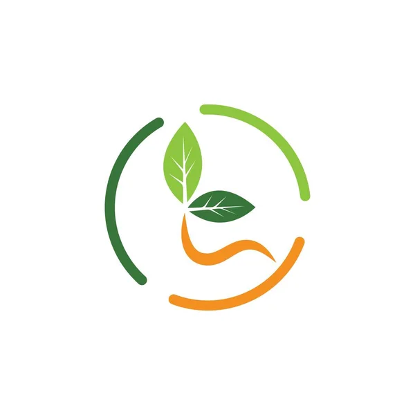 Grüne Blatt Ökologie Natur Element Vektor Symbol Von Green Design — Stockvektor