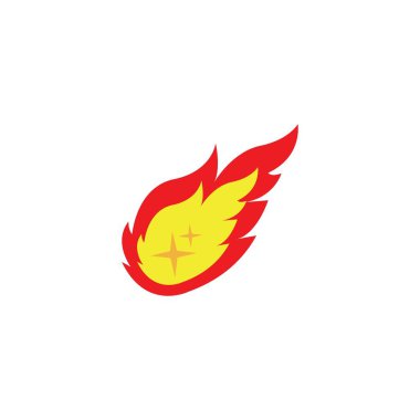 Meteor vektörü resimleme şablonu