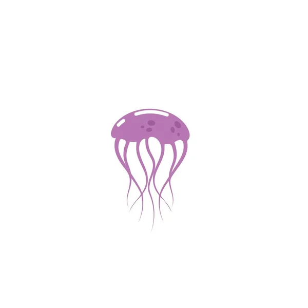 Medúza Ikon Vektor Illusztráció Design Sablon — Stock Vector