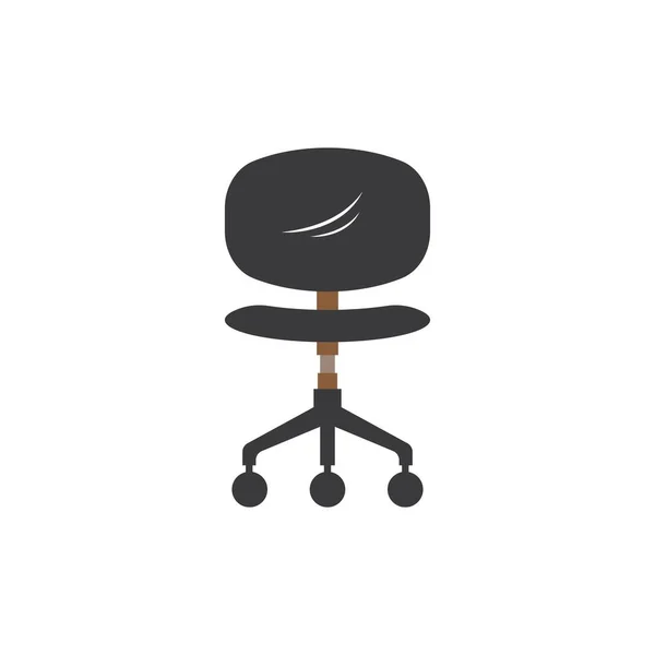 Cadeira Ícone Vetor Ilustração Design Modelo — Vetor de Stock