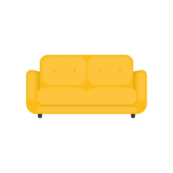 Sofa Icon Vector Illustration Design Template — Stock Vector