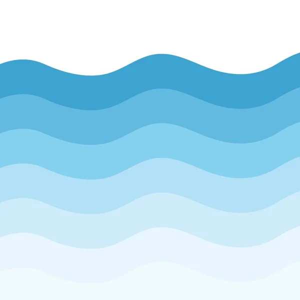 Хвильовий Фон Векторна Ілюстрація Шаблон Дизайну — стоковий вектор