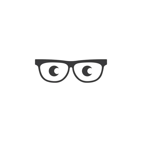 Gafas Sol Con Ojo Logotipo Icono Vector Ilustración Diseño Plantilla — Archivo Imágenes Vectoriales