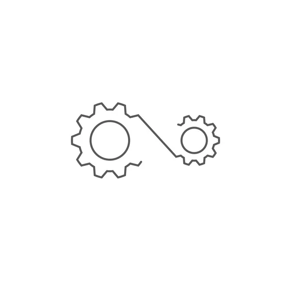 Gear Template Vector Icon Illustration Design — Stock Vector