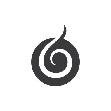 girdap rüzgar ikonu vektör tasarım örnekleme şablonu