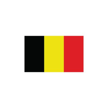 Belçika bayrak simgesi vektör çizim şablonu 