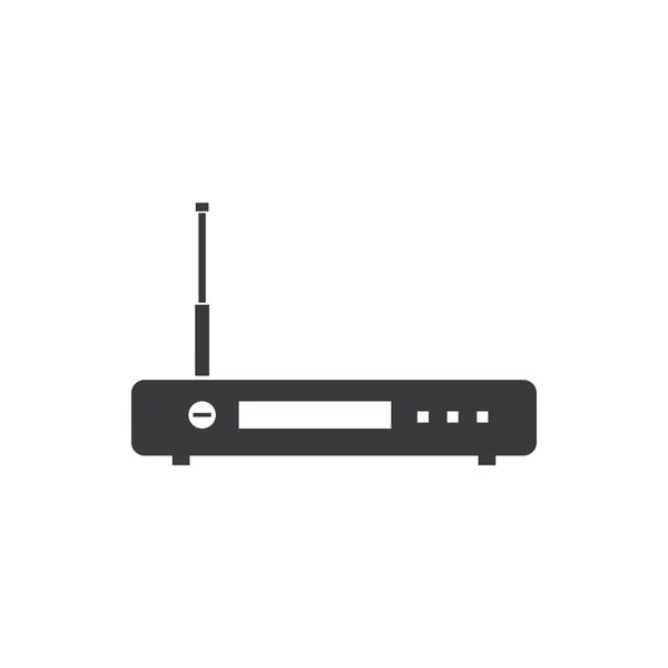 Wifi Router Wektor Ikona Ilustracja Projekt Szablon Web — Wektor stockowy