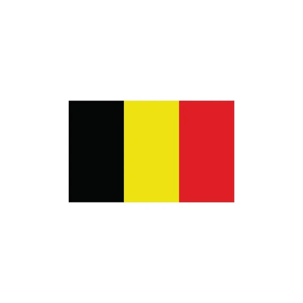 Belgium Bandera Icono Vector Ilustración Diseño Plantilla — Vector de stock