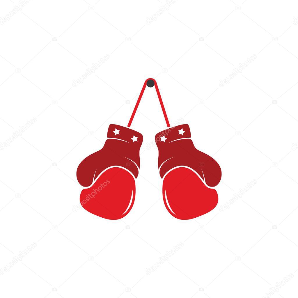 boxing gloves icon vector illustration design template