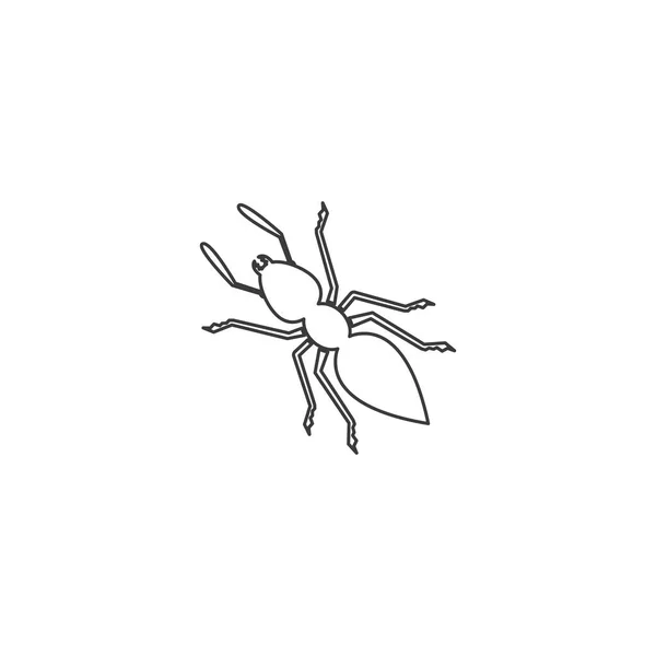 Ant Vector Pictogram Illustratie Ontwerp Sjabloon — Stockvector