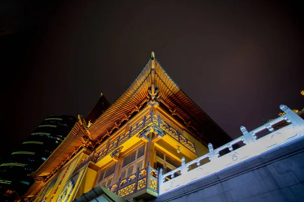 Buddyzm Świątynie Szanghaj Słynne Atrakcje Turystyczne — Zdjęcie stockowe