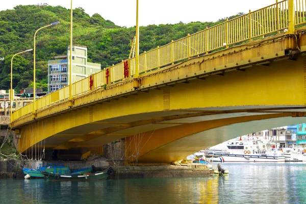 Halászati Kikötő Észak Tajvani Halászati Kikötő Keelung Béke Sziget Egy — Stock Fotó