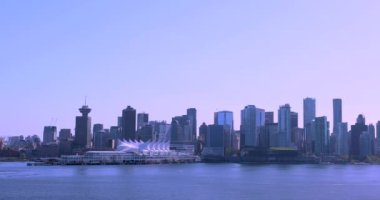 Canada, Vancouver is a beautiful harbour city, a transportation hub in North America