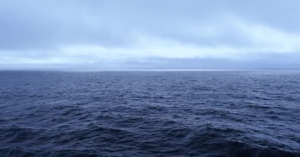 Navegando Mar Alasca Eua Tranquilidade Mar Início Manhã — Vídeo de Stock