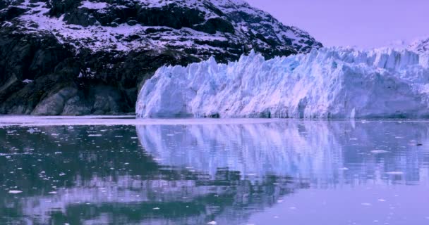 冰川湾国家公园 阿拉斯加 是世界的自然遗产 全球变暖 冰川融化 — 图库视频影像