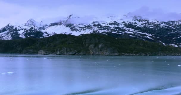 Національний Парк Льодовик Бей Аляска Сша Природною Спадщиною Світу Глобальне — стокове відео