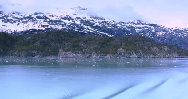 Glacier Bay Nemzeti Park Alaszka Usa Természetes Örökségét Világ Globális — Stock videók
