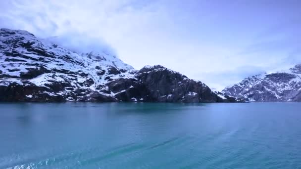 Εθνικό Πάρκο Του Παγετώνα Bay Αλάσκα Ηπα Είναι Μια Φυσική — Αρχείο Βίντεο