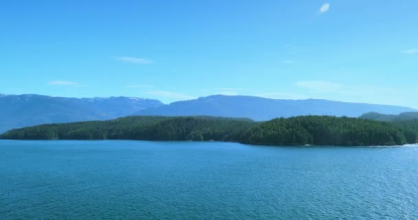 Croisière Vancouver Dans Mer Alaska États Unis Beaux Paysages Baie — Video