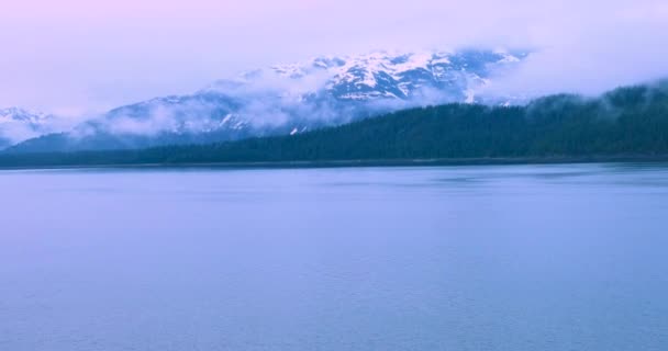 Національний Парк Льодовик Бей Аляска Сша Природною Спадщиною Світу Глобальне — стокове відео