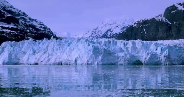 Glacier Bay Ulusal Parkı Alaska Abd Dünyanın Doğal Mirası Küresel — Stok video