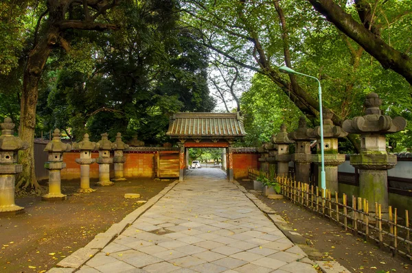 Tokio Japón Famoso Hito Ueno Toshogu Puerta Entrada Del Peony —  Fotos de Stock