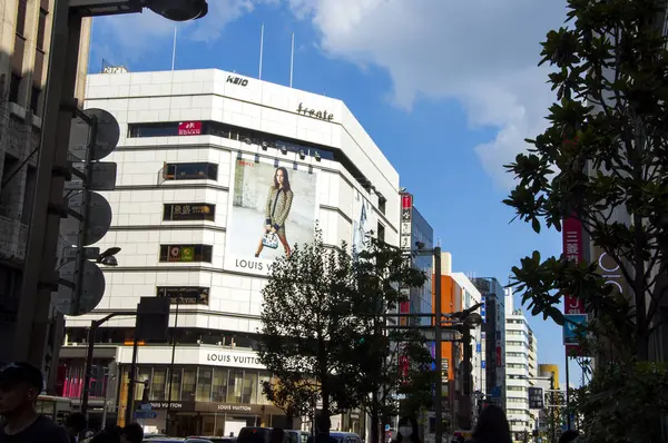 Синдзю Токио Япония Оживленный Бизнес Центр Офисное Здание Универмага — стоковое фото