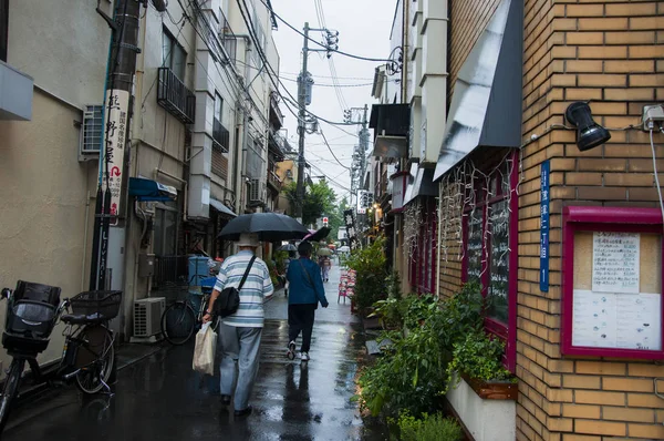 Tokio Japón Templo Asakusa Calle Comercial Leimen — Foto de Stock