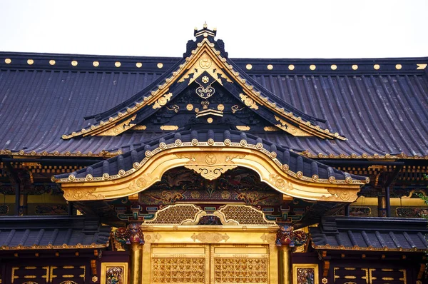 Ueno Tóquio Japão Edifício Histórico Requintado Santuário Toshogu — Fotografia de Stock