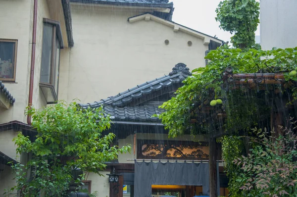 Tokyo Japon Rue Commerçante Temple Asakusa Restaurant Japonais Dans Allée — Photo