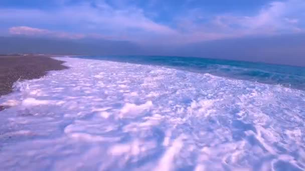 Hualien Tajwan Piękne Białe Plaże Fale Qixingtan — Wideo stockowe