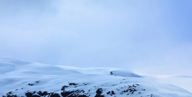 Buzul Körfezi Ulusal Parkı 'nın görkemli buz zirveleri, Alaska, ABD