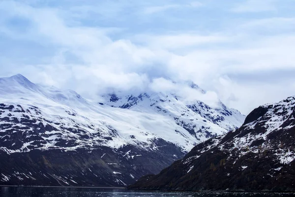 Majestatyczne Szczyty Lodowe Parku Narodowego Glacier Bay Alaska Usa — Zdjęcie stockowe