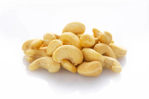 Nuts Kidney Shaped Drupes Anacardium Occidentale Also Known Tree Peanuts — Stock Photo, Image