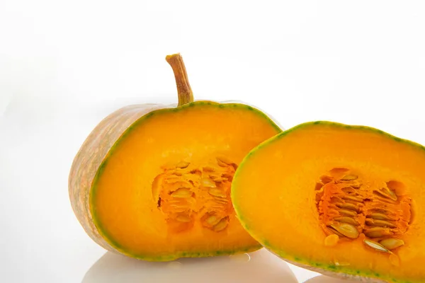 Zucca Fresca Sfondo Bianco — Foto Stock