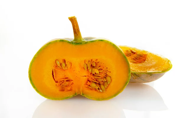 Zucca Fresca Sfondo Bianco — Foto Stock