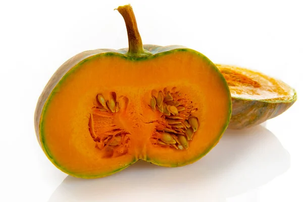 Zucca Fresca Sfondo Bianco — Foto Stock