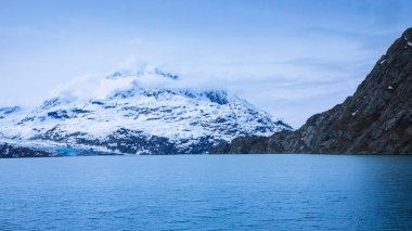 Alaska 'daki Buzul Körfezi Ulusal Parkı' nda seyir gemisi.