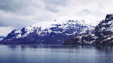 Alaska 'daki Buzul Körfezi Ulusal Parkı' nda seyir gemisi.