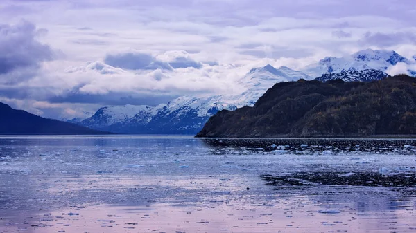 Nave Crociera Vela Nel Glacier Bay National Park Alaska — Foto Stock