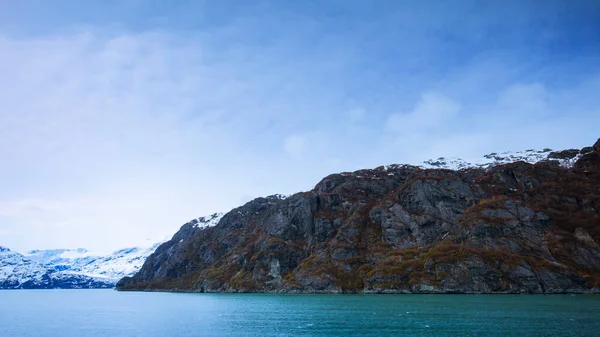 Bateau Croisière Naviguant Dans Parc National Glacier Bay Alaska — Photo