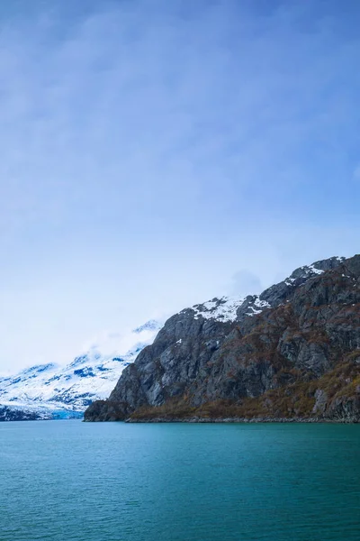 Statek Wycieczkowy Pływający Parku Narodowym Glacier Bay Alaska — Zdjęcie stockowe