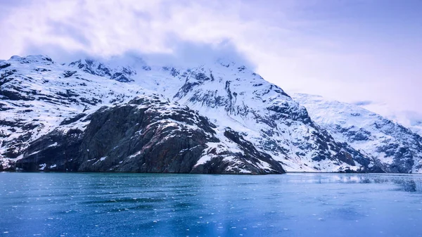 Bateau Croisière Naviguant Dans Parc National Glacier Bay Alaska — Photo