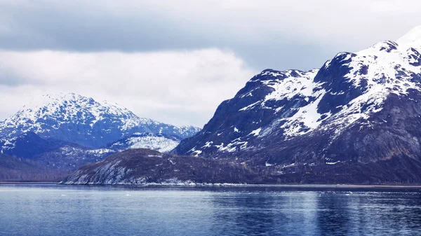 Kryssningsfartyg Seglar Glacier Bay National Park Alaska — Stockfoto
