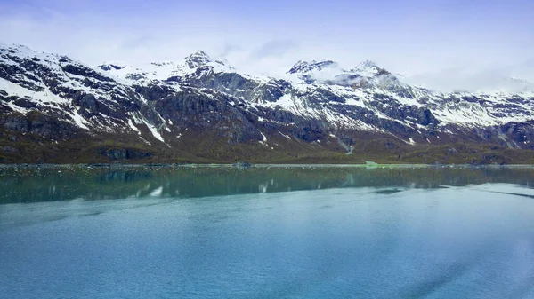 Nave Crociera Vela Nel Glacier Bay National Park Alaska — Foto Stock