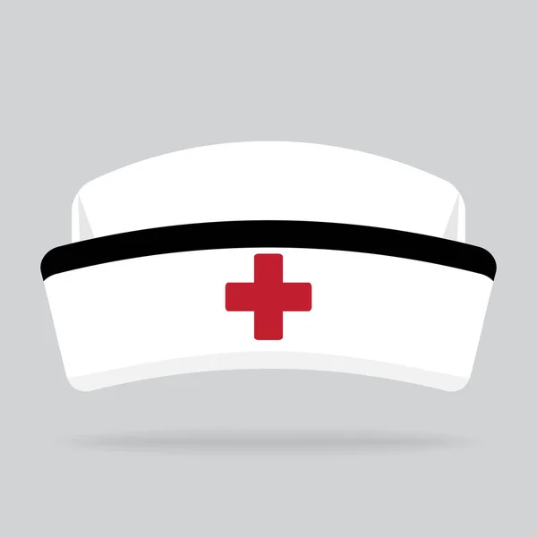 arka plan üzerinde izole hemşire şapka