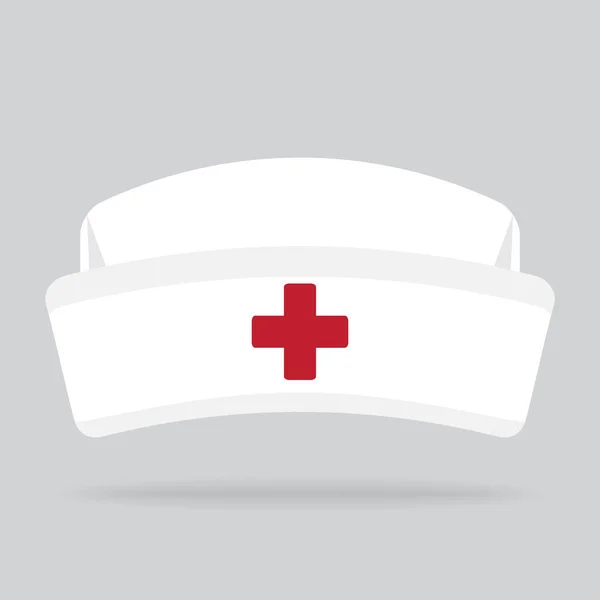 arka plan üzerinde izole hemşire şapka