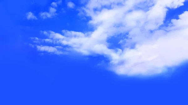 Blue Sky Clouds Isolated Nature Background — Stock Photo, Image