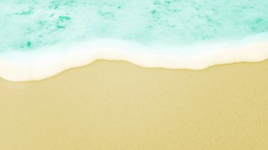 deniz kum plaj ve mavi gökyüzü bulutlar doğa arka plan ile